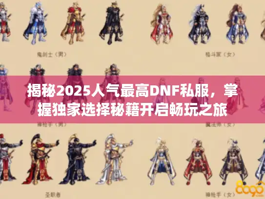 揭秘2025人气最高DNF私服，掌握独家选择秘籍开启畅玩之旅