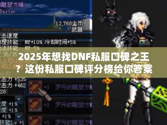 2025年想找DNF私服口碑之王？这份私服口碑评分榜给你答案