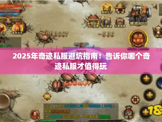 2025年奇迹私服避坑指南！告诉你哪个奇迹私服才值得玩