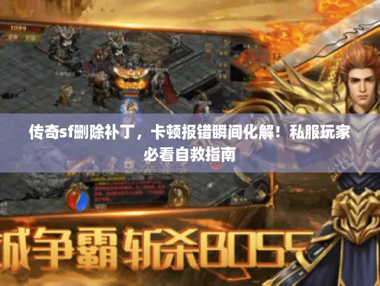 传奇sf删除补丁，卡顿报错瞬间化解！私服玩家必看自救指南