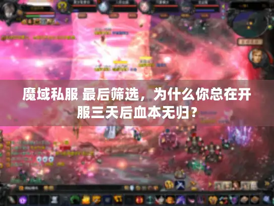 魔域私服 最后筛选，为什么你总在开服三天后血本无归？