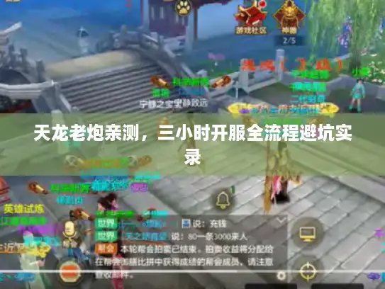 天龙老炮亲测，三小时开服全流程避坑实录