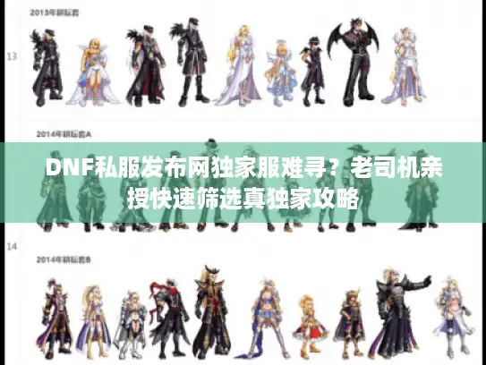 DNF私服发布网独家服难寻？老司机亲授快速筛选真独家攻略