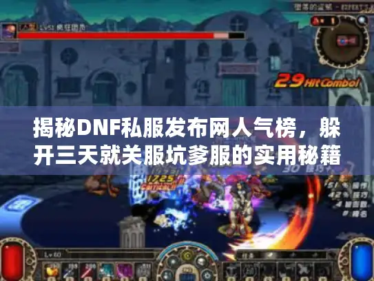 揭秘DNF私服发布网人气榜，躲开三天就关服坑爹服的实用秘籍