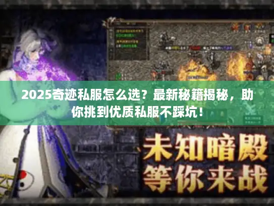 2025奇迹私服怎么选？最新秘籍揭秘，助你挑到优质私服不踩坑！