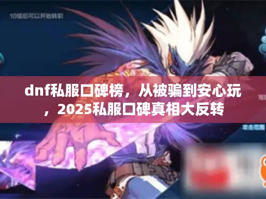 dnf私服口碑榜，从被骗到安心玩，2025私服口碑真相大反转