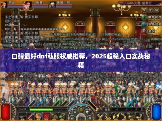 口碑最好dnf私服权威推荐，2025超稳入口实战秘籍