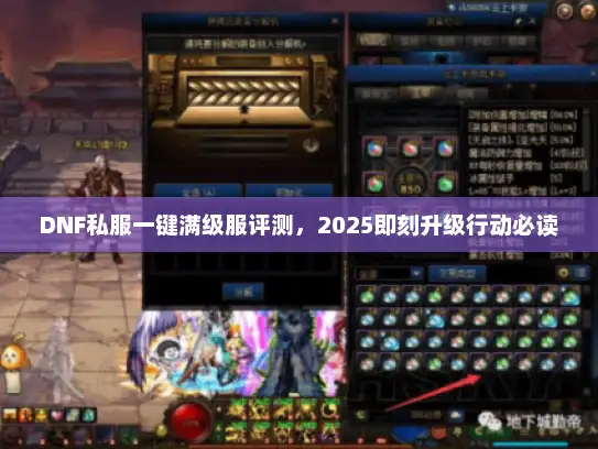 DNF私服一键满级服评测，2025即刻升级行动必读
