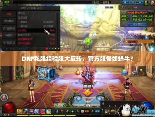 DNF私服经验服大反转，官方服慢如蜗牛？