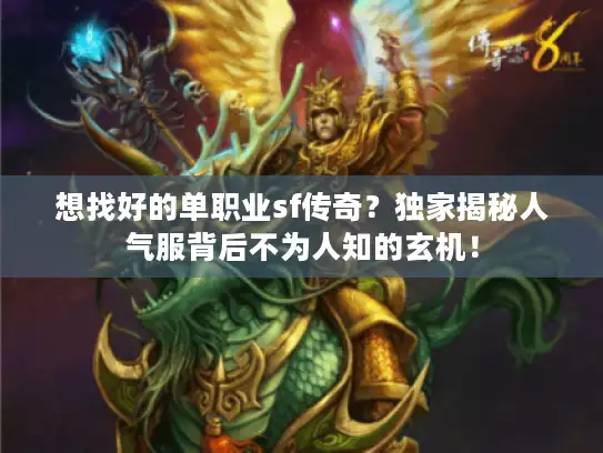想找好的单职业sf传奇？独家揭秘人气服背后不为人知的玄机！