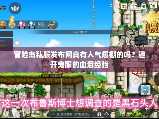 冒险岛私服发布网真有人气爆棚的吗？避开鬼服的血泪经验