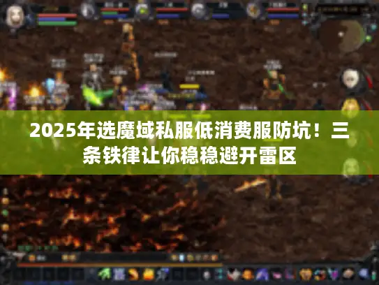 2025年选魔域私服低消费服防坑！三条铁律让你稳稳避开雷区