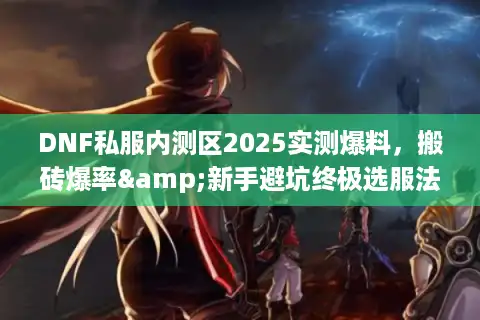 DNF私服内测区2025实测爆料，搬砖爆率&新手避坑终极选服法