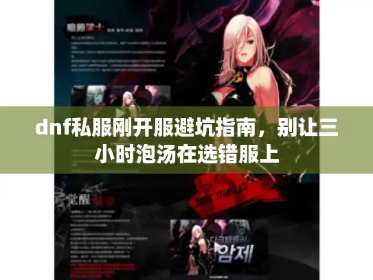 dnf私服刚开服避坑指南，别让三小时泡汤在选错服上