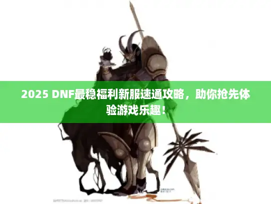 2025 DNF最稳福利新服速通攻略，助你抢先体验游戏乐趣！