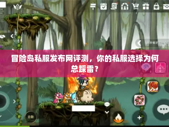 冒险岛私服发布网评测，你的私服选择为何总踩雷？