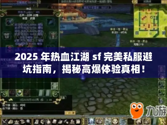 2025 年热血江湖 sf 完美私服避坑指南，揭秘高爆体验真相！