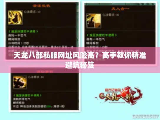 天龙八部私服网址风险高？高手教你精准避坑秘笈