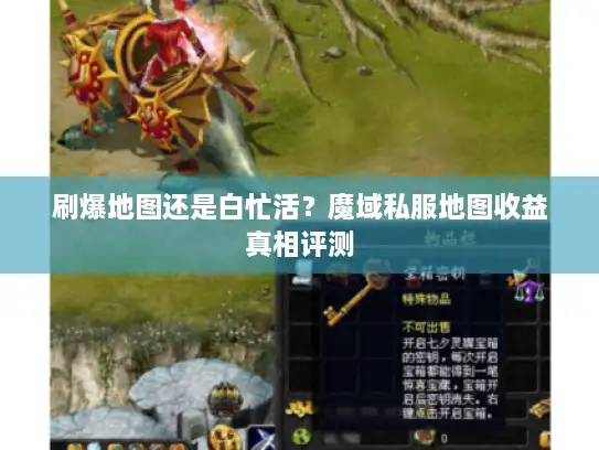 刷爆地图还是白忙活？魔域私服地图收益真相评测