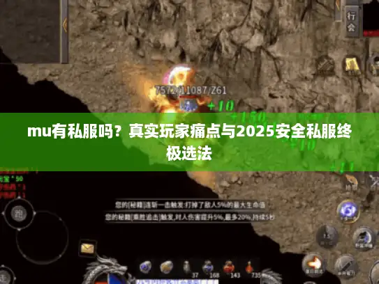mu有私服吗?真实玩家痛点与2025安全私服终极选法 mu有私服吗?真实玩家痛点与2025安全私服终极选法
