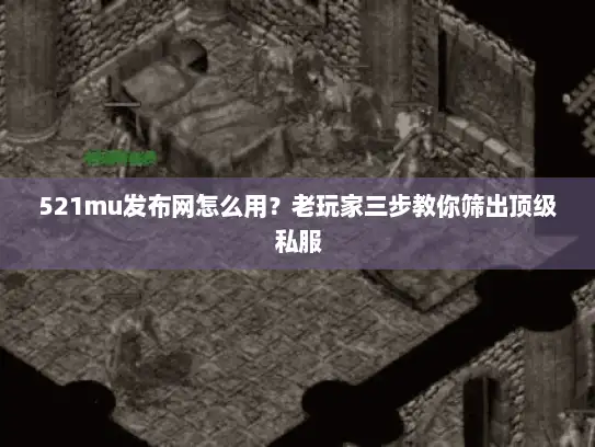 521mu发布网怎么用？老玩家三步教你筛出顶级私服