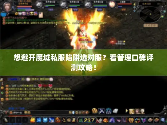 想避开魔域私服陷阱选对服？看管理口碑评测攻略！