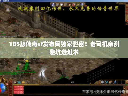 185版传奇sf发布网独家泄密！老司机亲测避坑选址术