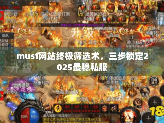 musf网站终极筛选术，三步锁定2025最稳私服
