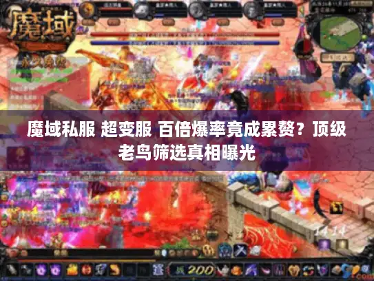 魔域私服 超变服 百倍爆率竟成累赘？顶级老鸟筛选真相曝光