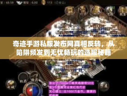 奇迹手游私服发布网真相反转，从陷阱频发到无忧畅玩的选服秘籍