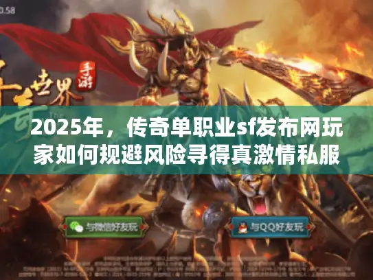 2025年，传奇单职业sf发布网玩家如何规避风险寻得真激情私服？