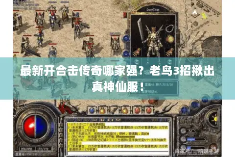 最新开合击传奇哪家强？老鸟3招揪出真神仙服！