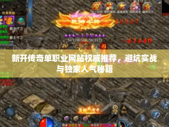 新开传奇单职业网站权威推荐，避坑实战与独家人气秘籍