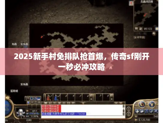 2025新手村免排队抢首爆，传奇sf刚开一秒必冲攻略