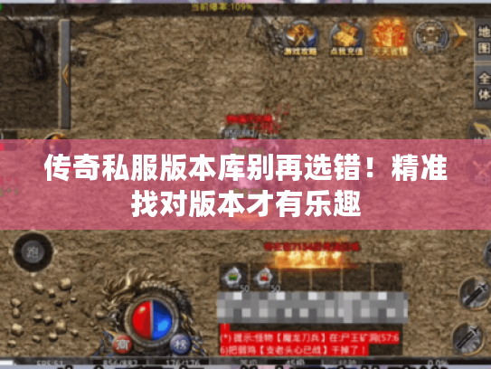 传奇私服版本库别再选错！精准找对版本才有乐趣