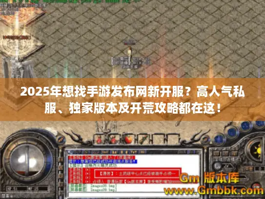 2025年想找手游发布网新开服?高人气私服、独家版本及开荒攻略都在这! 2025年想找手游发布网新开服?高人气私服、独家版本及开荒攻略都在这!