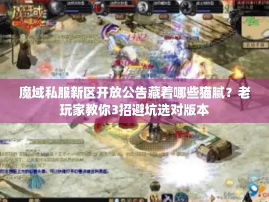魔域私服新区开放公告藏着哪些猫腻？老玩家教你3招避坑选对版本