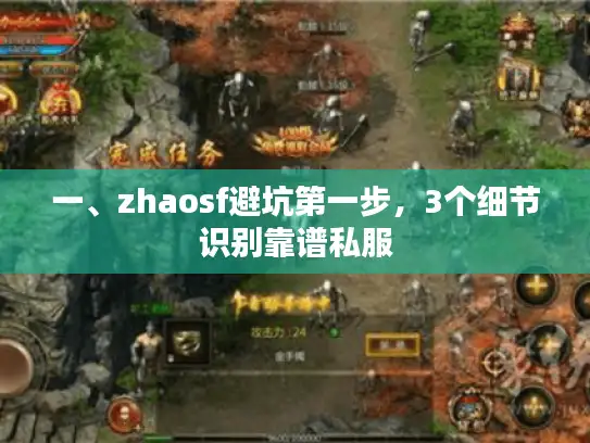 一、zhaosf避坑第一步,3个细节识别靠谱私服 一、zhaosf避坑第一步,3个细节识别靠谱私服