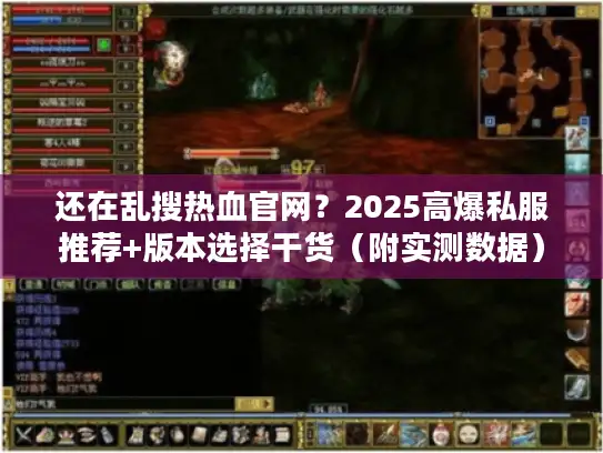 还在乱搜热血官网？2025高爆私服推荐+版本选择干货（附实测数据）
