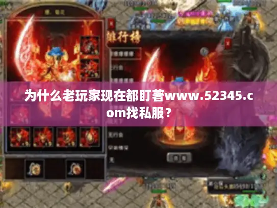 为什么老玩家现在都盯著www.52345.com找私服？