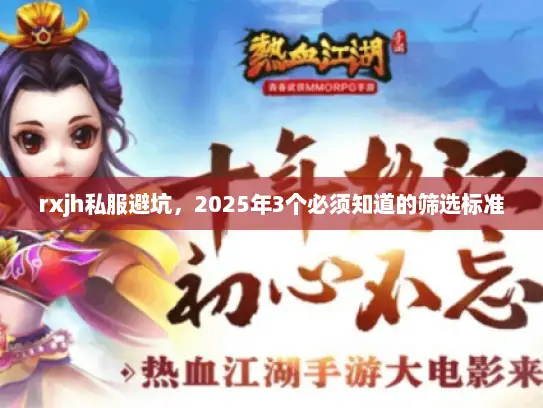 rxjh私服避坑，2025年3个必须知道的筛选标准