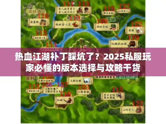 热血江湖补丁踩坑了？2025私服玩家必懂的版本选择与攻略干货