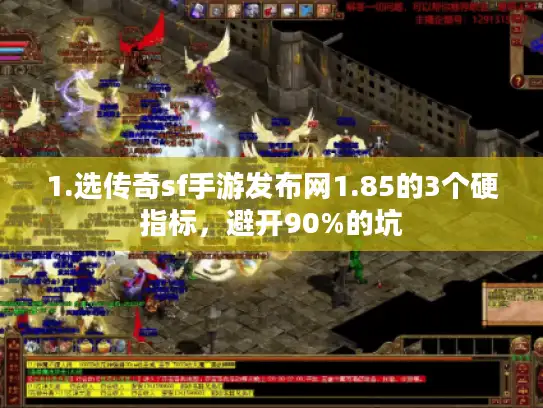 1.选传奇sf手游发布网1.85的3个硬指标，避开90%的坑
