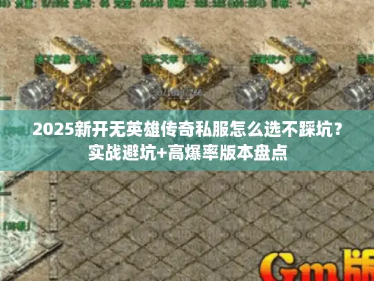 2025新开无英雄传奇私服怎么选不踩坑？实战避坑+高爆率版本盘点