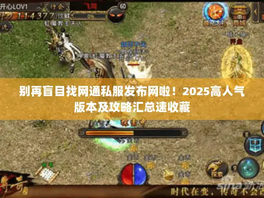 别再盲目找网通私服发布网啦！2025高人气版本及攻略汇总速收藏