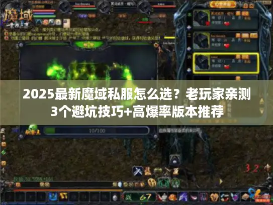 2025最新魔域私服怎么选？老玩家亲测3个避坑技巧+高爆率版本推荐