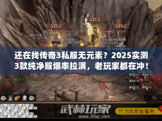 还在找传奇3私服无元素？2025实测3款纯净服爆率拉满，老玩家都在冲！