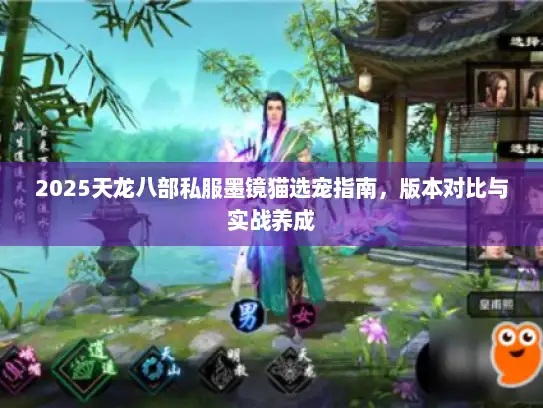 2025天龙八部私服墨镜猫选宠指南，版本对比与实战养成