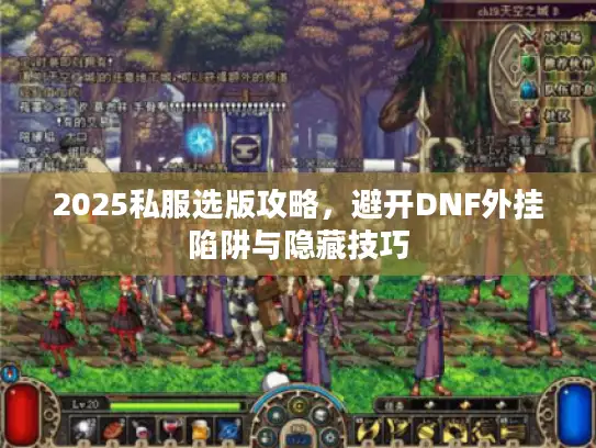 2025私服选版攻略，避开DNF外挂陷阱与隐藏技巧