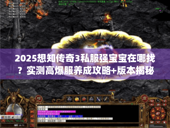 2025想知传奇3私服强宝宝在哪找？实测高爆服养成攻略+版本揭秘